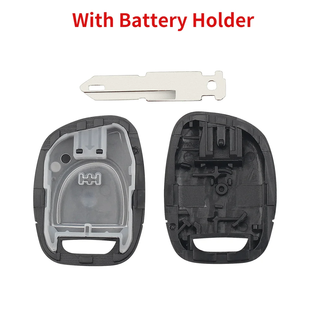 Keyyou 1 botão sem cortes escudo chave remota do carro para renault twingo clio kangoo mestre sem chip keyless entrada fob chave caso substituição