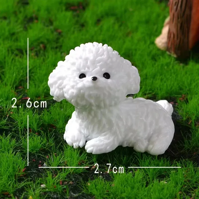 3D 귀여운 강아지 신발 장식 펜던트 미니 귀여운 비숑프리제 강아지 피규어 DIY 탈부착 가능 클로그 샌들 비치 파티 선물