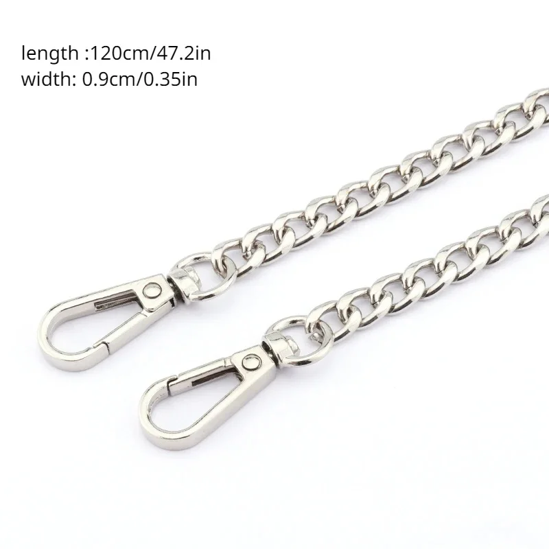 Accessori per catene in metallo Borsa da polso portatile a tracolla Tracolla a catena Accessori per bagagli di ricambio Decorazione versatile