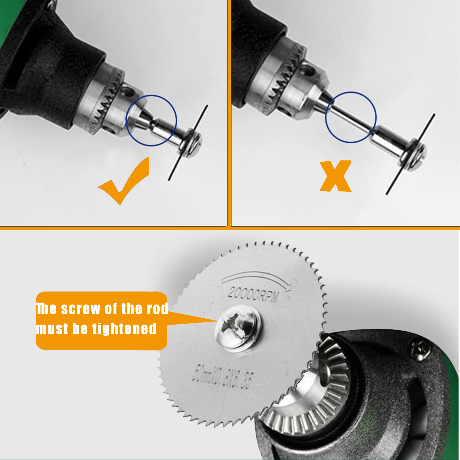 8pcs HSS Circular Saw Blade Mini Cutting Discs  High Speed Steel For Dremel Rotary Tool 1/8” 1/4” Shank 22mm-50mm