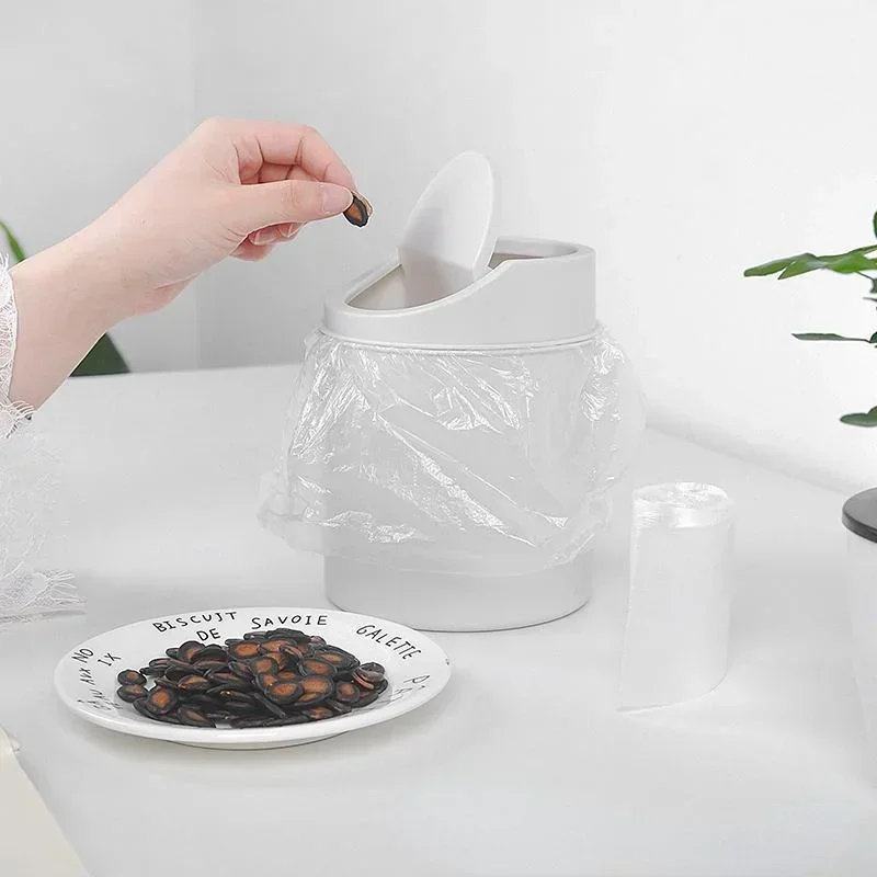 Mini-Desktop-Behälter, kleiner Mülleimer, Rohr mit Abdeckung, Schlafzimmer-Mülleimer, Mülleimer, Reinigen, Arbeitsplatz, Aufbewahrungsbox, Heimschreibtisch