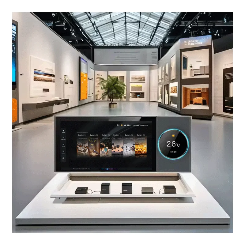 Anjielo Multifunktionaler TUYA Smart Music Central Control Host 7-Zoll-Knopf Smart Home Panel Scene Linkage unterstützt Google Suite
