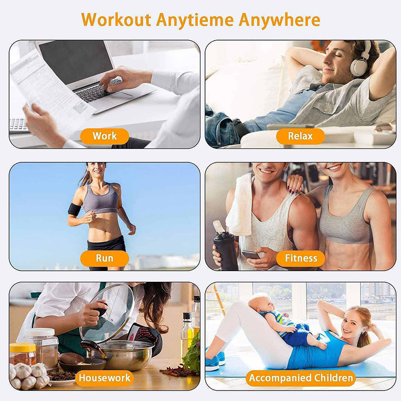 ワイヤレスEMS筋肉刺激装置,臀部とヒップトレーナー,電気腹筋トレーナー,USB充電,ボディマッサージャー,減量,フィットネスシェーピング