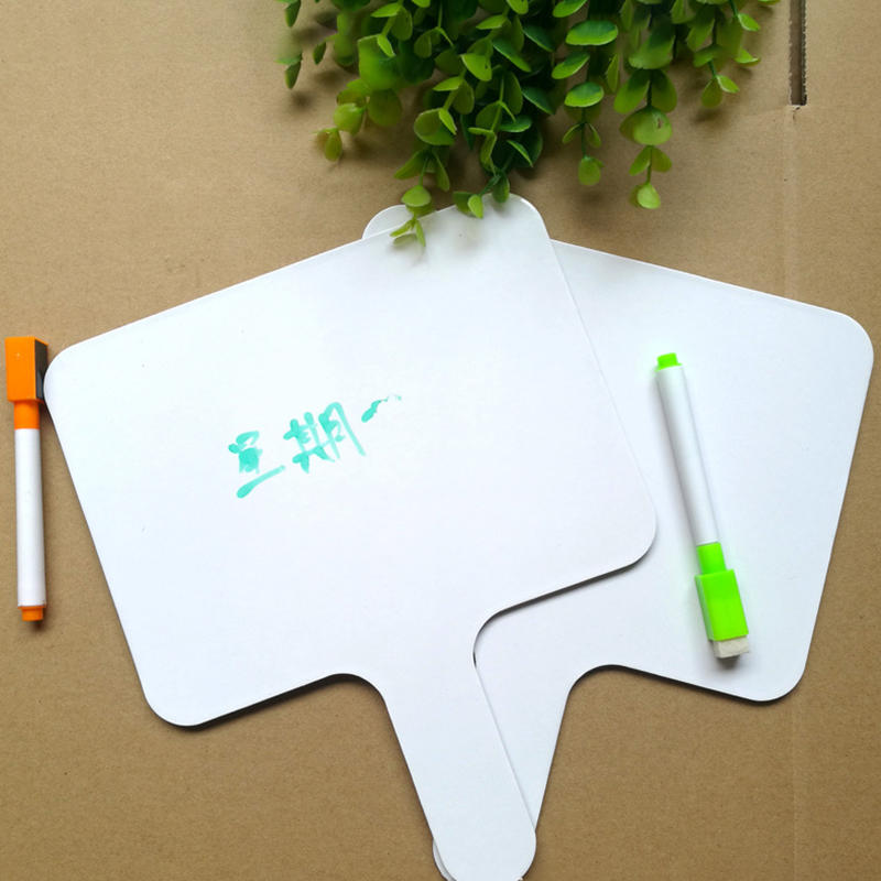 10PCS Answer Board Handheld Student Kids Whiteboards White Double Sided Small Game Props Melamine Reusable Whiteboard Child Kids