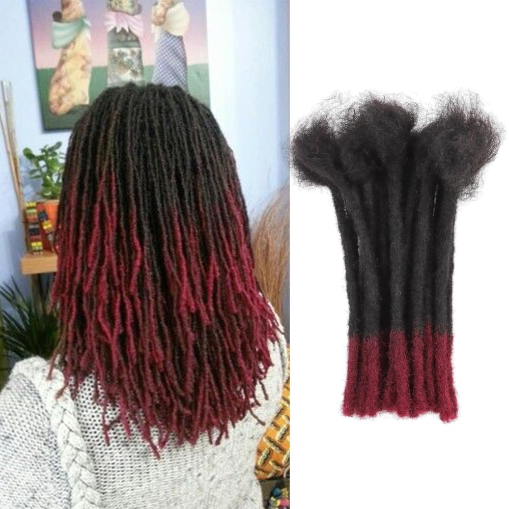 0.6 cm 100% Extensions de cheveux humains Dreadlock T1B/27/30/99j Extensions Loc cheveux humains Extensions Loc permanentes cheveux humains