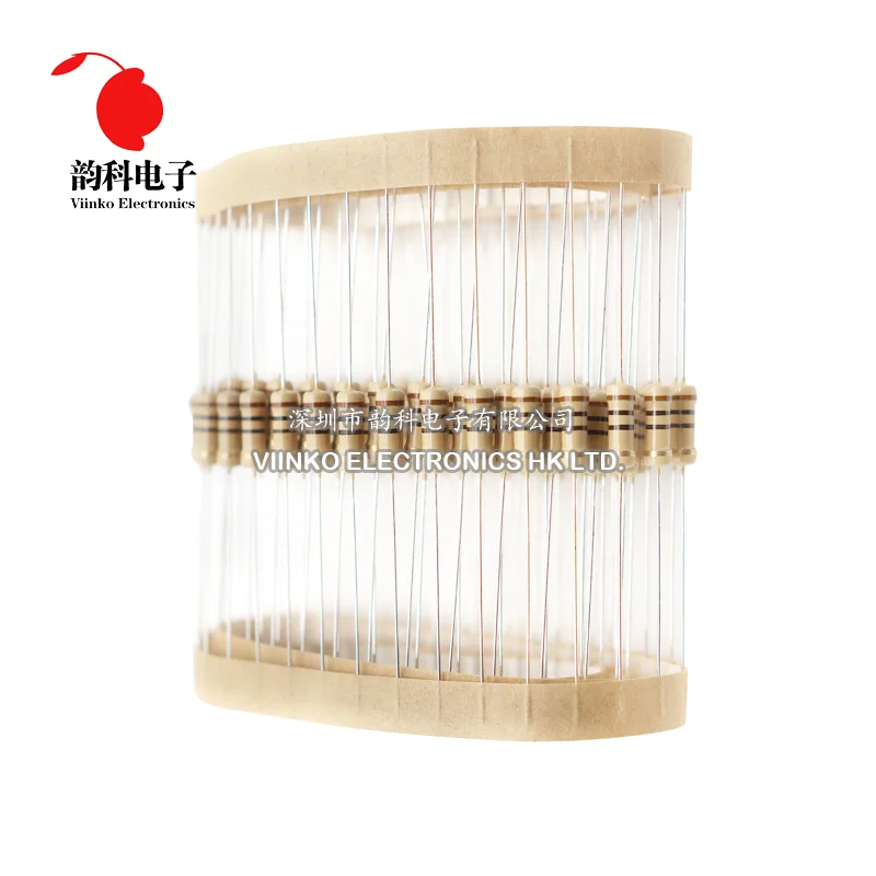 100 Uds 1/2W resistencia de película de carbono 0,5 W 5% 1R - 10M 0R 10R 100R 220R 330R 1K 2,2K 4,7K 10K 22K 47K 100K 1M 0 10 100 220 330 ohmios