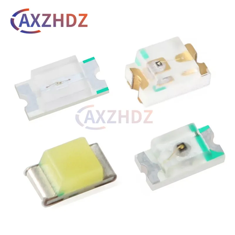 100PCS 0402 0603 0805 1206 SMD LED Diode White Red Yellow Emerald Green Blue Purple Orange Light Emitting Diode 1608 2012 3216