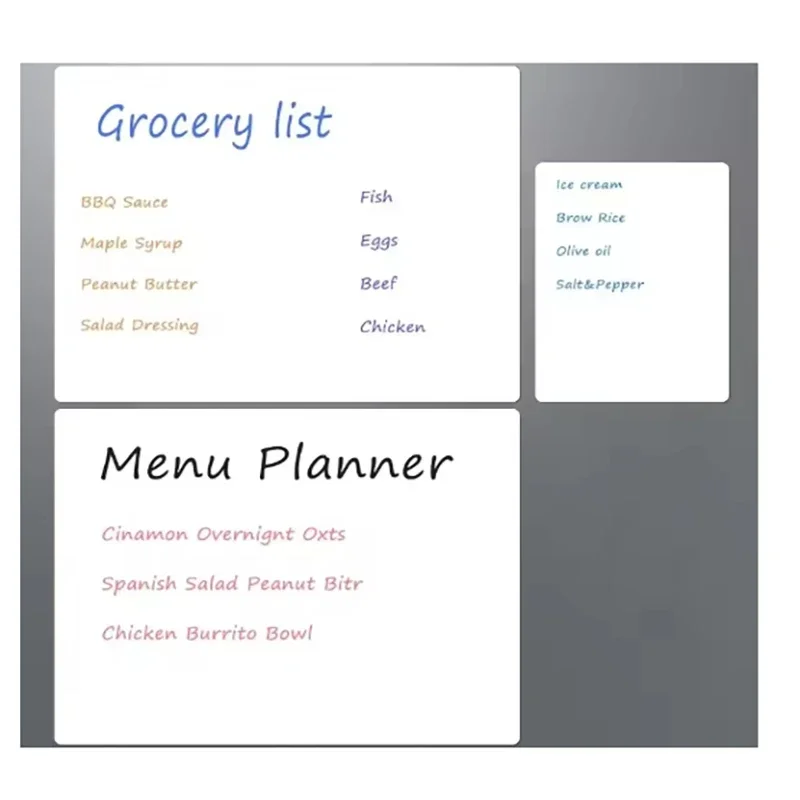 Fridge Magnet Magnetic WhiteBoard A3 A4 A5 Dry Erase Board Refrigerator Erasable Flexible Marker Sheet Kitchen Memo Grocery List