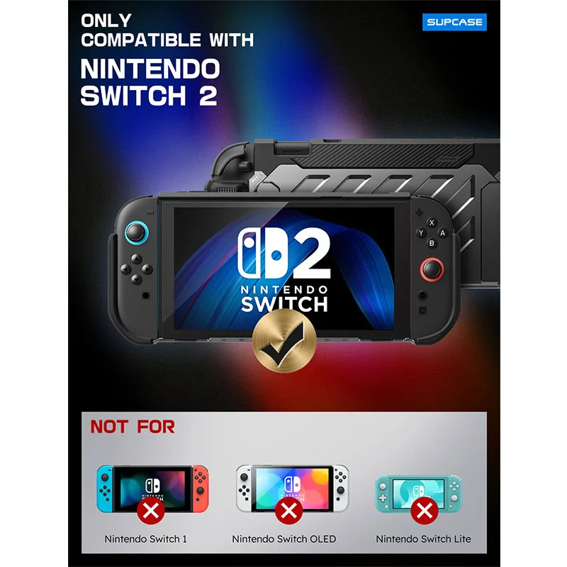 SUPCASE For Nintendo Switch 2 Case (2025) док-станция UB Pro, защитный чехол в стиле милитари, аксессуары для Nintendo Switch 2