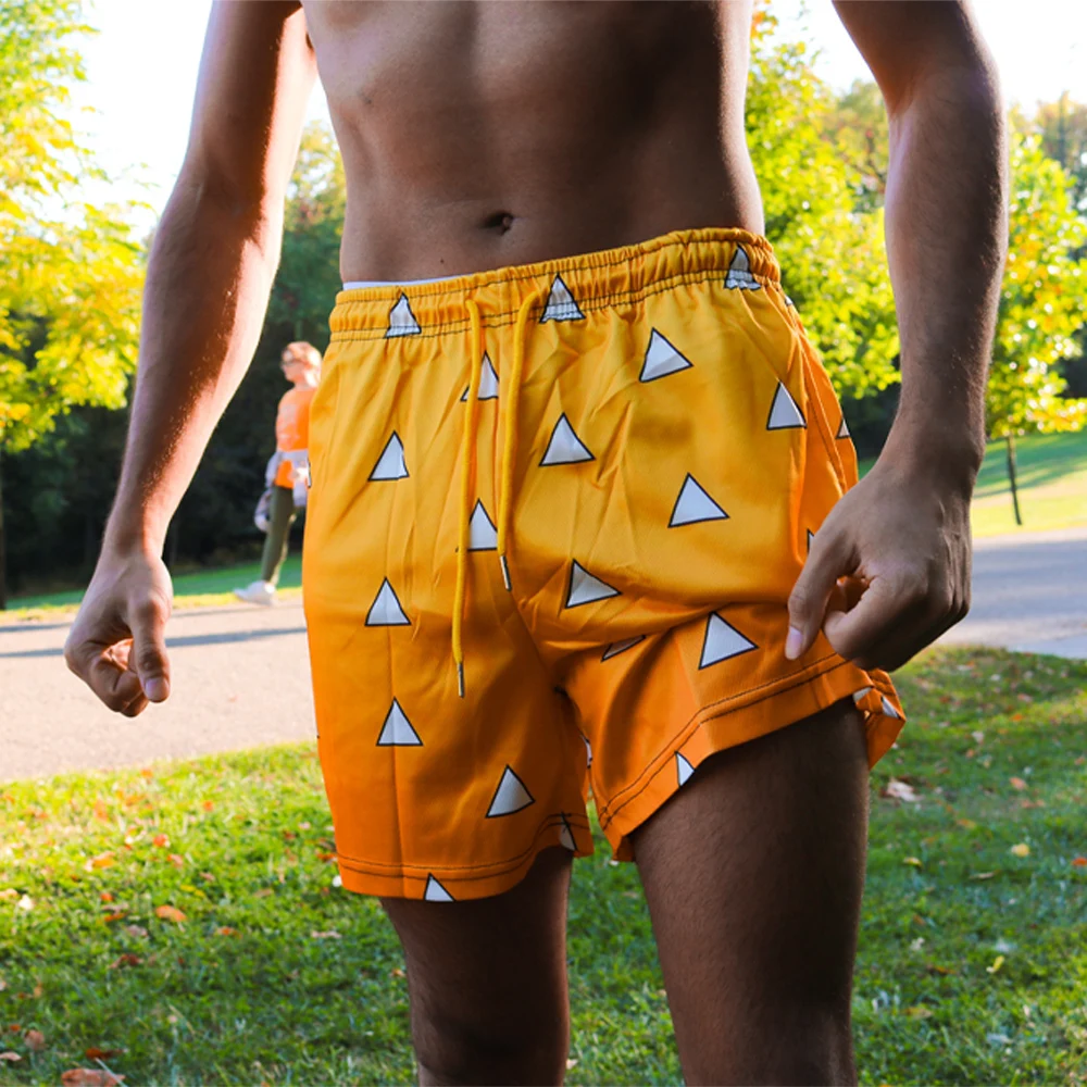 Шорты дышащие сетчатые быстросохнущие для спортзала и фитнеса, с 3D принтом