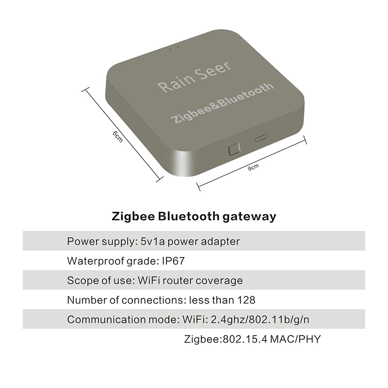 Rain Seer Tuya Zigbee 정원 홈 관개 급수 타이머 WiFi 워터 타이머 휴대 전화 리모컨
