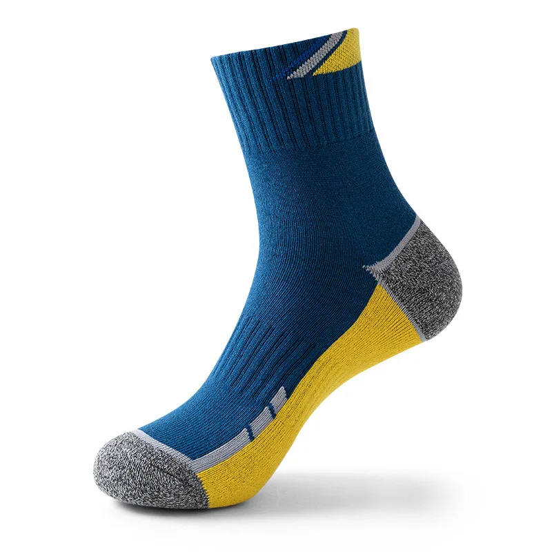 Calcetines de algodón de tenis profesionales para hombre, medias deportivas con parte inferior de toalla, Color a juego, Elite, para negocios, correr, baloncesto, gruesas