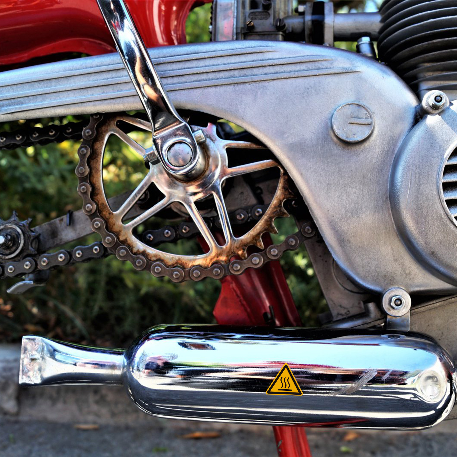 2 Blatt Zeichen Etikett Sicherheits warn etiketten Hoch temperatur ausrüstung Aufkleber Aufkleber warnen heiße Oberfläche