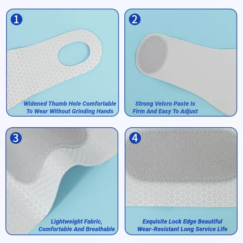 ปรับสายรัดข้อมือบางเฉียบ Sprains บรรเทาอาการปวด Breathable สนับสนุนสําหรับออกกําลังกายโรคข้ออักเสบ Tendonitis Carpal อุโมงค์