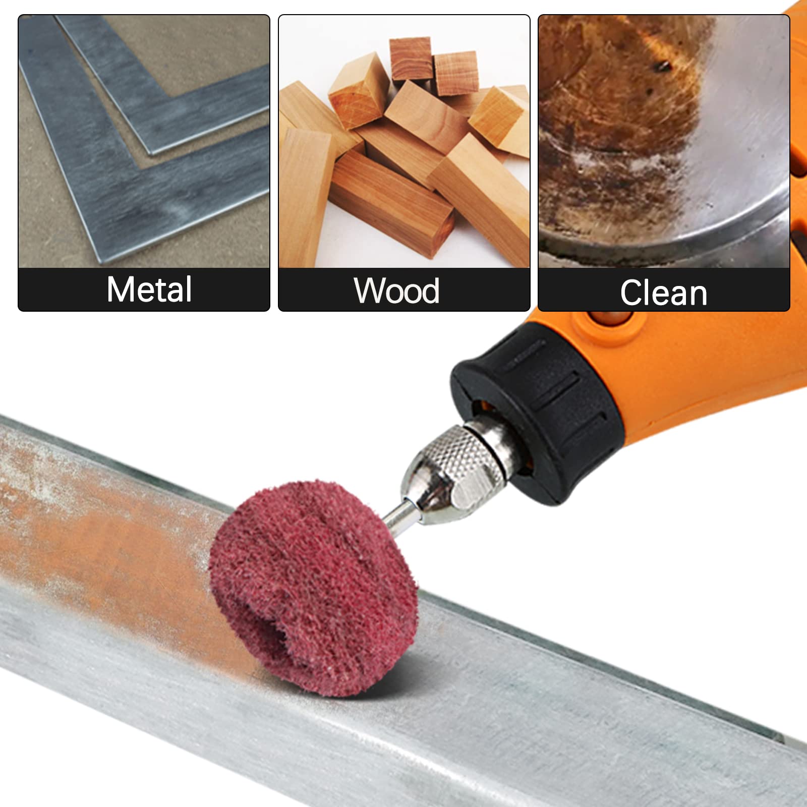 20 個ドレメルアクセサリードリル研磨ミニブラシナイロン研磨ブラシサンディングヘッド研磨ホイールツール Ferramentas Abrasivas