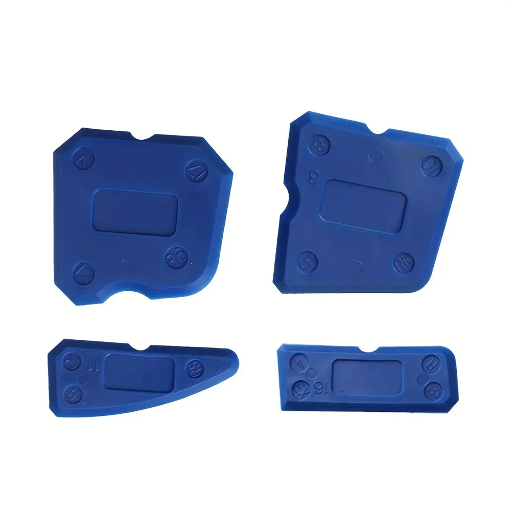 4 Stuks Siliconen Glas Cement Schraper Kit Grout Remover Tool Thuis Afwerking Breeuwen Gereedschap Thuis Schoonmaken Hand Spatel Tool