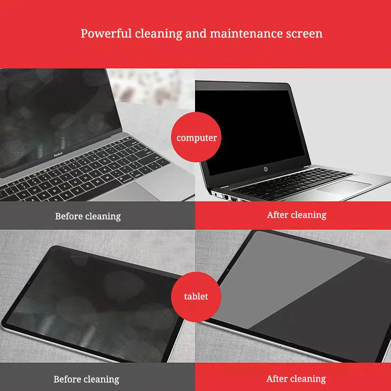 KCL-1005 Cleaning Kit Computer Periphery LCD Screen Universal LCD Screen Cleaning Three piece Cleaning Kit