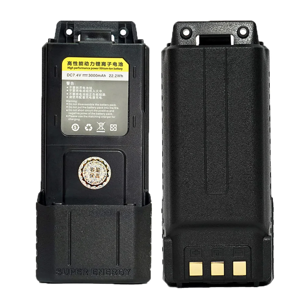 Оригинальный аккумулятор для портативной рации Baofeng 1800 мАч, USB/Type C, зарядка UV5R, детали для двусторонней радиосвязи