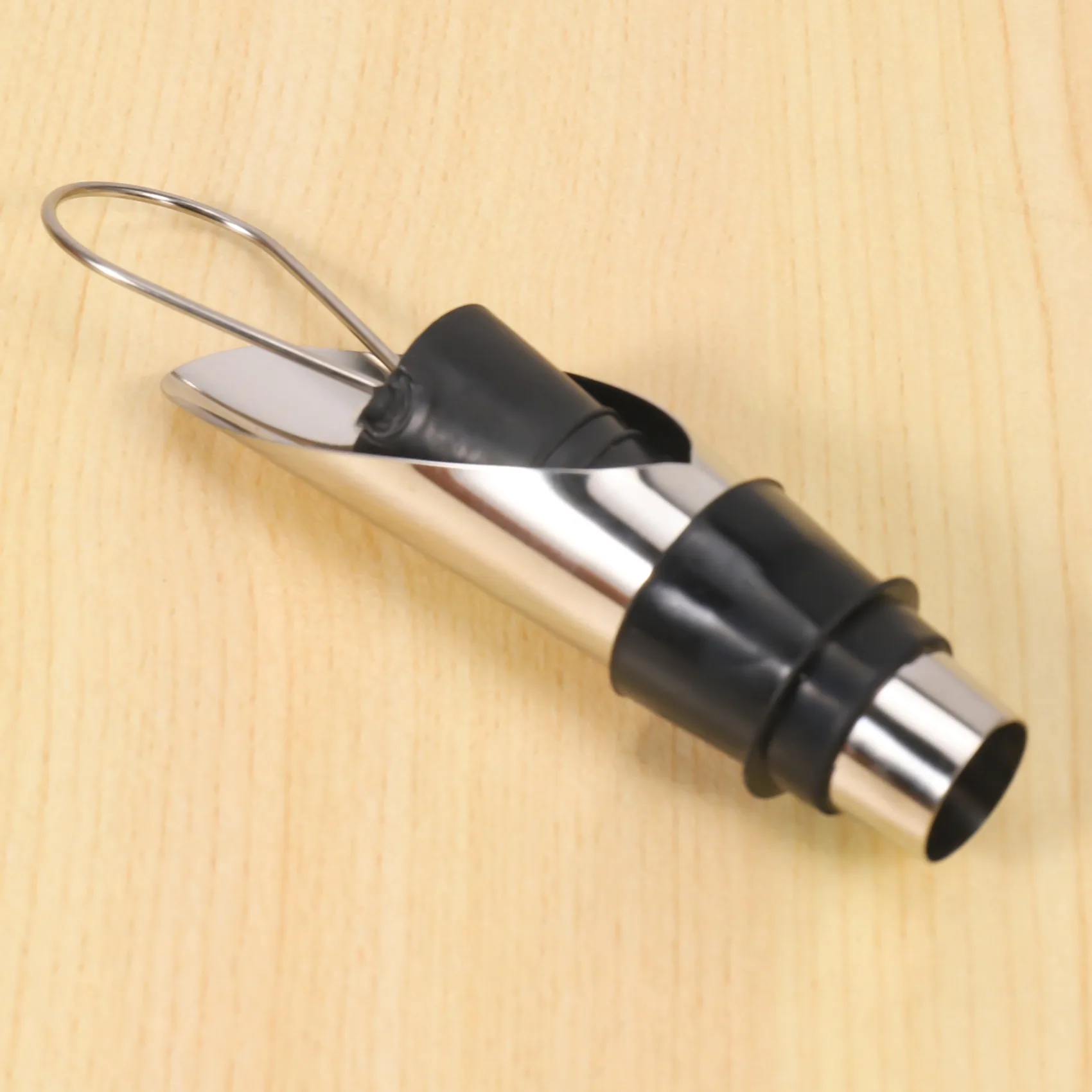 ใหม่ล่าสุดสแตนเลสสตีลไวน์ Pourer โลหะไวน์เทท่อระบายน้ํา Bar Home ชุดไวน์ไวน์ Stopper แชมเปญ Stopper