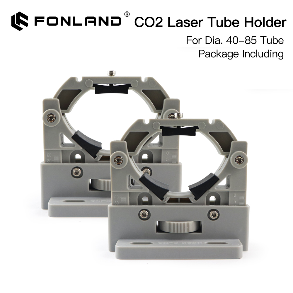FONLAND CO2 Laser Ống Giá Đỡ Hỗ Trợ Gắn Linh Hoạt Nhựa 50-80Mm Cho 50-180W Chữ Khắc Laser máy Cắt