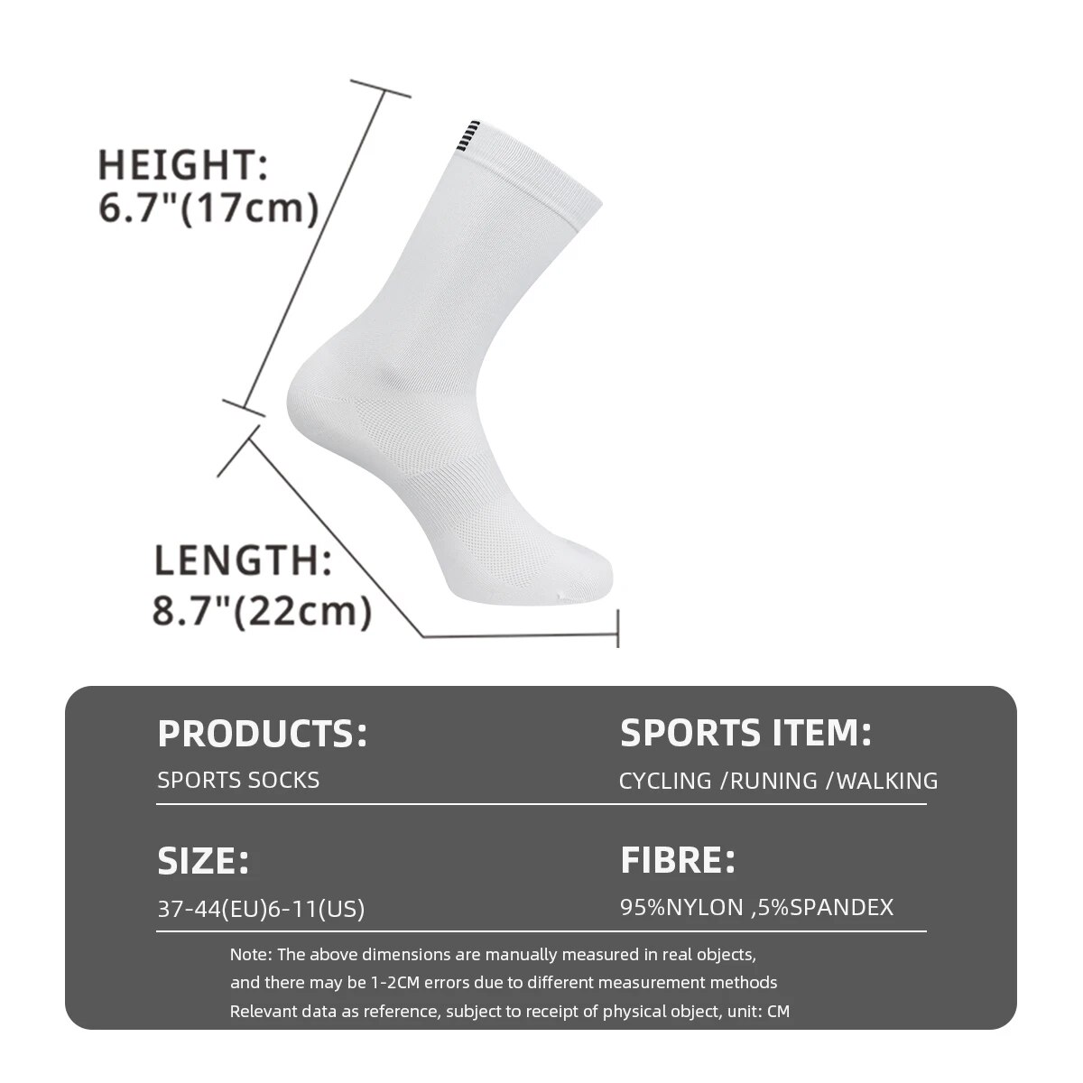 5 Paar Fahrradsocken für Herren und Damen, atmungsaktiv, Crew-Fahrrad-Laufsocken, modisch, Kompression, Klettern, Reisen, Wandern, Socken