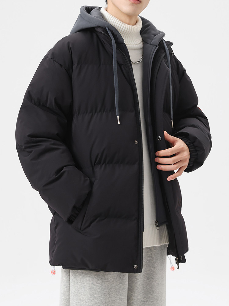 Plus size jaqueta de inverno masculina grosso quente parka casaco coreano moda algodão acolchoado térmico outerwear com capuz jaqueta corta-vento 8xl