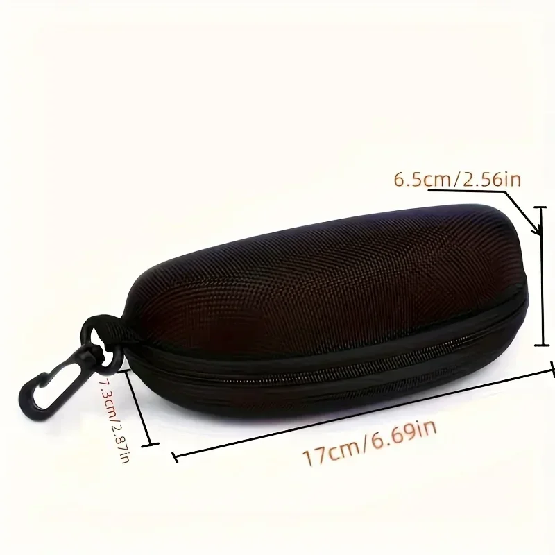 5/10pack Portable Zipper Sunglasses Protector Box Eye Glasses Case Box Oxford Travel Pack Glasses Case Accessories With Hook