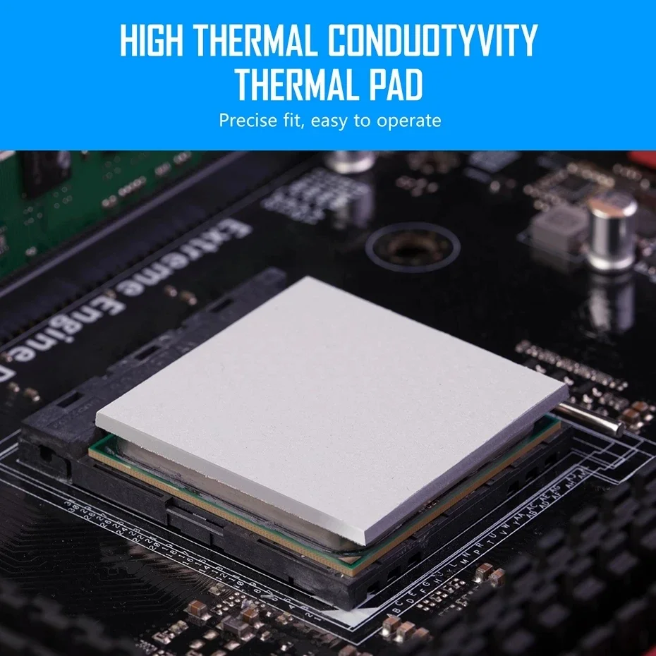 Upsiren 21W/mk 0.75/1.25/1.75mm GPU CPU Heatsink Cooling Conductive Silicone Pad High Quality Original Authentic Thermal Pad