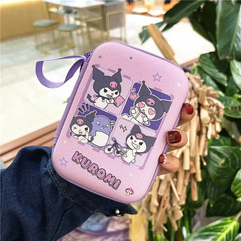 Sanrio Hello Kitty Storage Bag Kuromi Storage Box Pochacco Data Cable Charger Travel Earphone Storage Protective Case Gifts