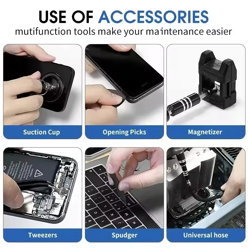 Multifunktionales Mini-Schraubendreher-Set mit magnetischen Muttern, Treiber für die Elektronikreparatur, Haushaltsgeräte und Handys