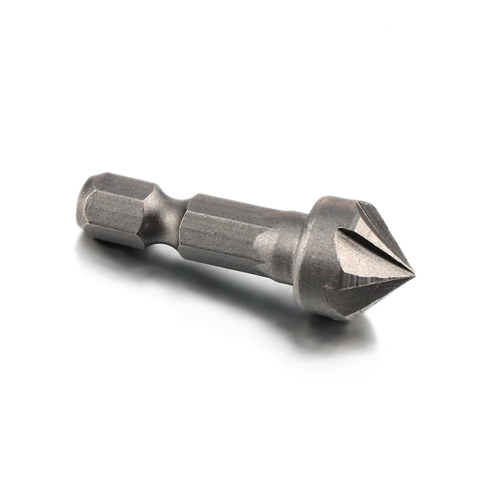 1 Máy Tính 90 Độ Mũi Khoan Khoan Chamfer Bit 1/4 "Chuôi Lục Giác Mộc Gỗ Góc Điểm Vát Cắt Cắt Loại Bỏ bur