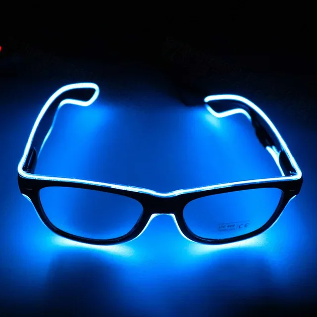 1PC Flashing EL Wire LED Light Up Party SunGlasses Led Glasses Luminous Party Decorative Lighting Classic Novelty Gift Bright