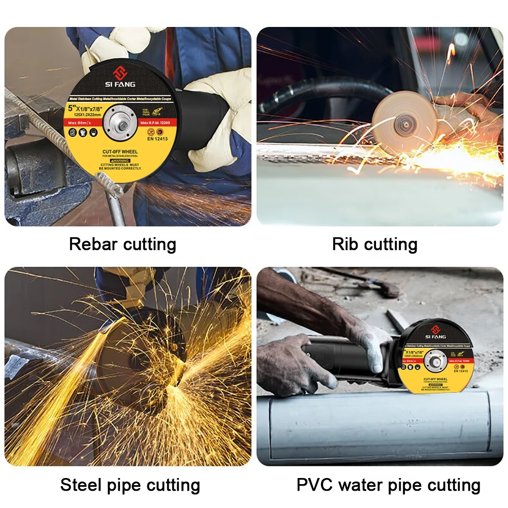 Disco de corte de Metal con hoja de sierra de 125mm, 3-20 piezas, rueda de corte Dremel de 5 pulgadas, discos de lijado, herramienta de rotación de rueda de amoladora angular