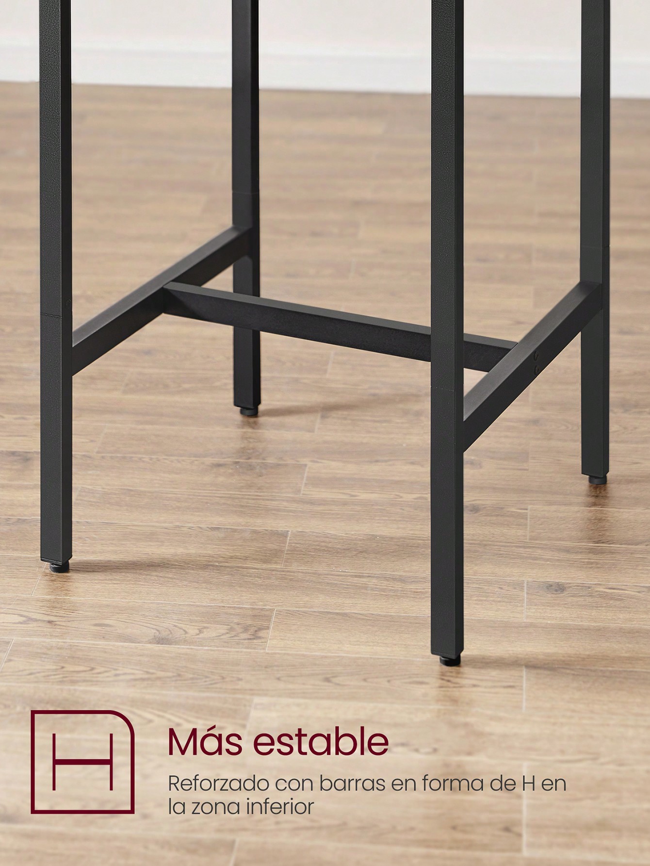 VASAGLE-Juego de mesa de Bar cuadrada, 2 Taburetes de Bar, mesa de Pub de comedor para 2, Juego de desayuno de cocina que ahorra espacio, sala de estar, sala de fiestas