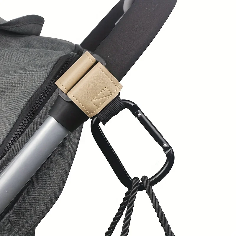 Clipe universal de ganchos para carrinho de bebê – acessório de suspensão resistente para sacos de fraldas, compatível com carrinhos de compras/assentos de carro