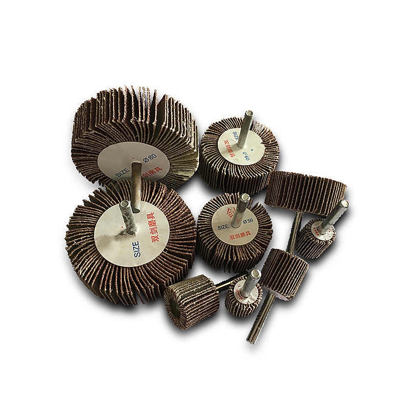 Rueda de aleta de lijado de grano 80 de 16-80mm, disco abrasivo, accesorios Dremel, herramientas de pulido de papel de lija, vástago de 6mm para taladro