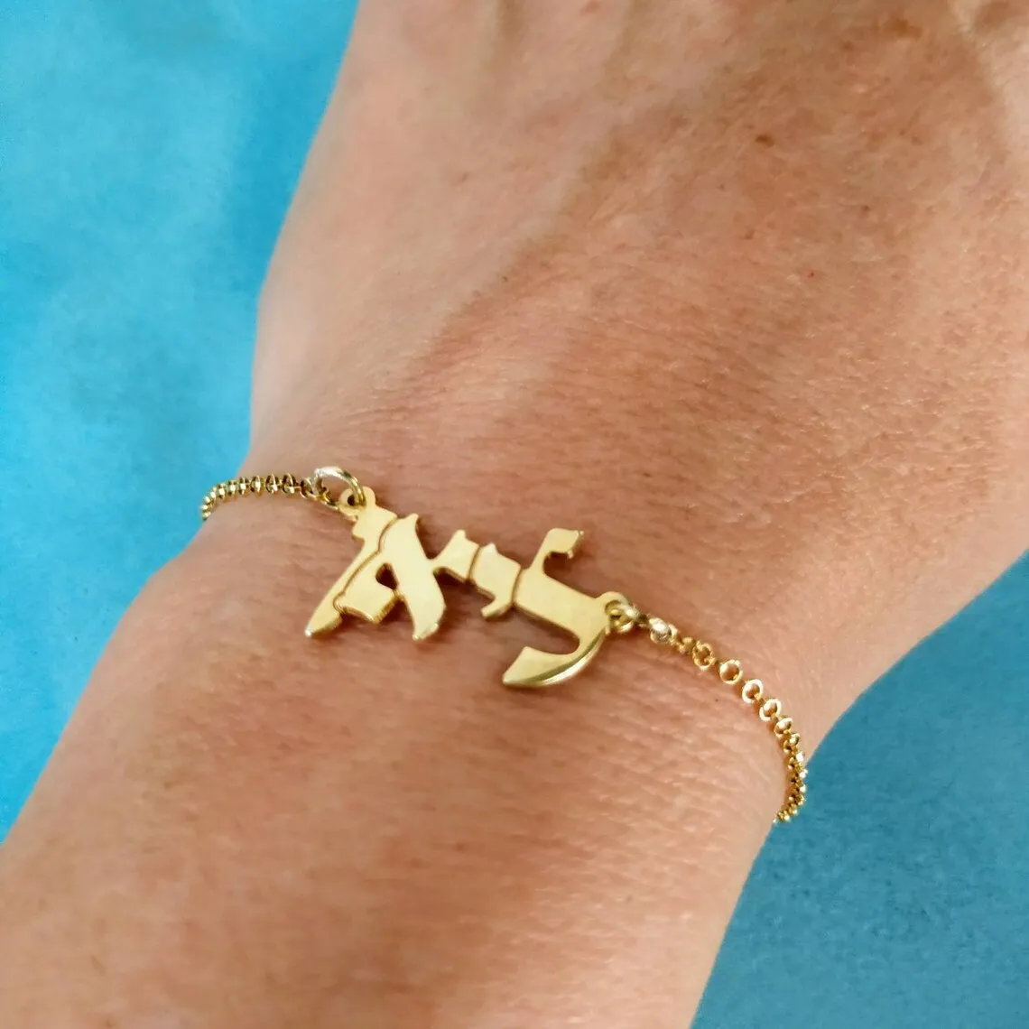 Pulseras personalizadas con nombre hebreo para mujer, chico, joyería para hombre, pulsera personalizada con placa con nombre de acero inoxidable, joyería judía para mujer