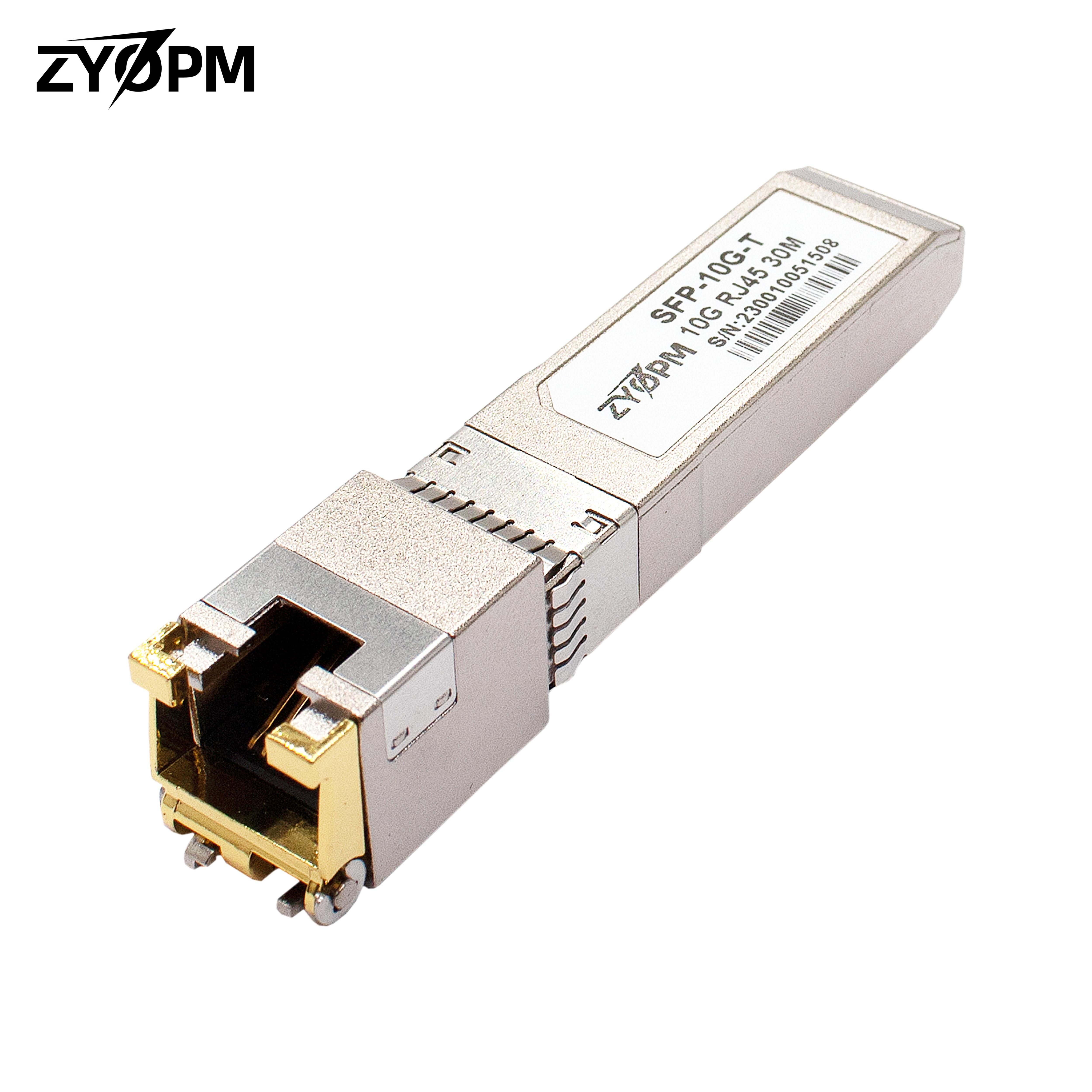 Transceptor 10GBase-T SFP+ a RJ-45, módulo CAT6a Ethernet de cobre SFP+ de 10Gbe, hasta 80M, para Cisco SFP-10G-T-S Mikrotik y más