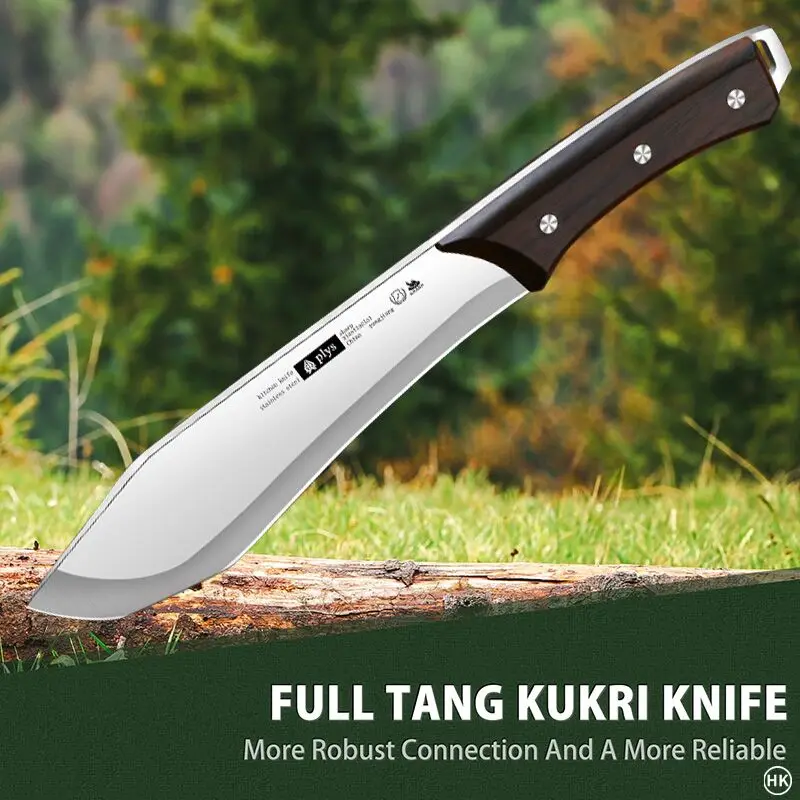 Machete grande para acampar al aire libre, adecuado para picar, trabajo de patio y limpieza de jungla, para acampar al aire libre