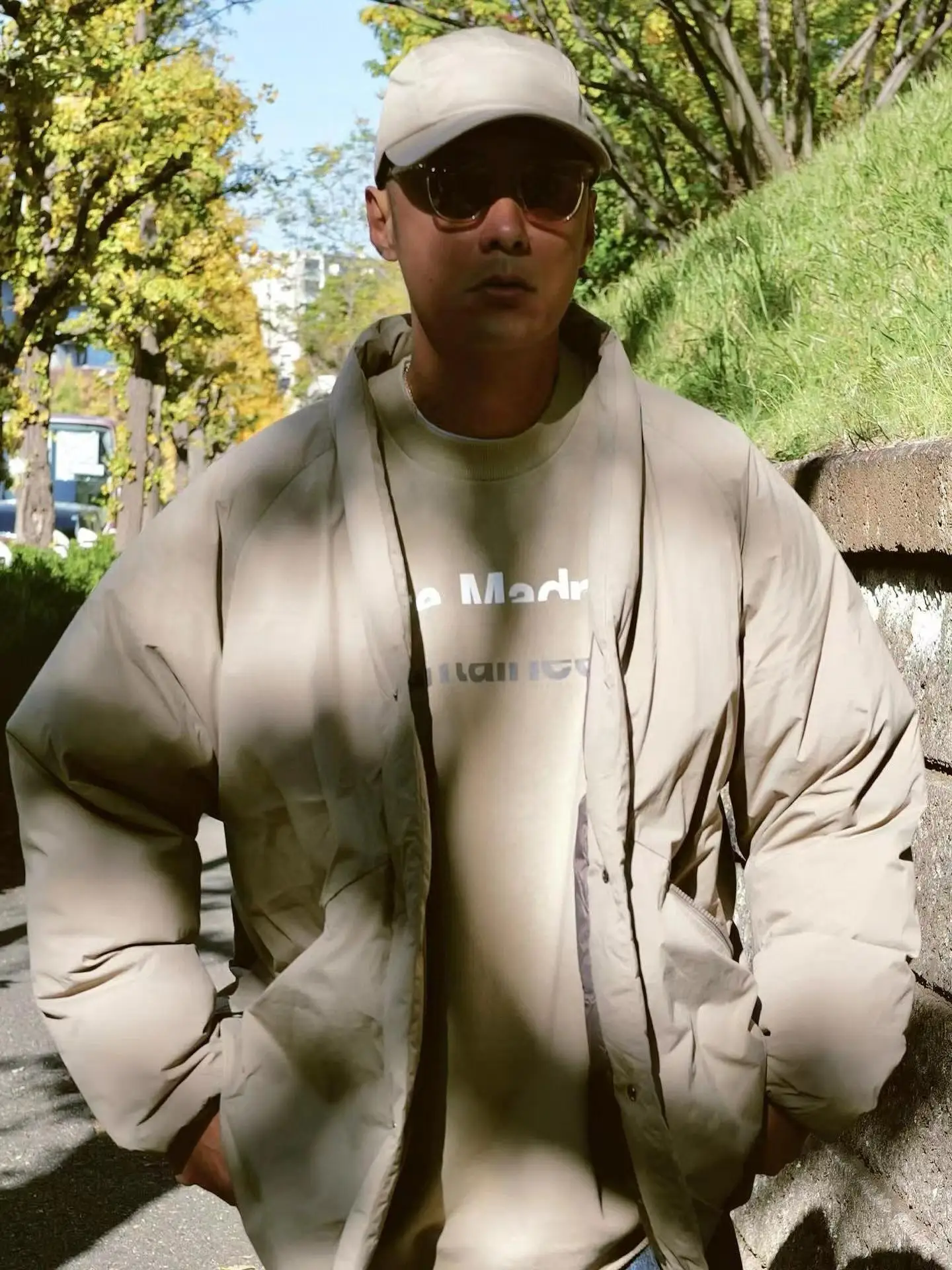 White Mountaineering × TAION × Madness driedelig gezamenlijk taoïstisch gewaad donsjack