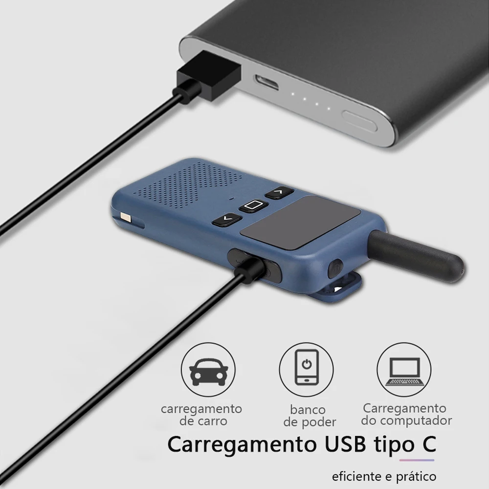 Retevis RB19 Walkie Talkie mini Radio Comunicador ht Profesional Rádio Portátil Walk Talk Portable Rádio de Comunicação Restaurante Hotel Learning Camping ao ar Livre