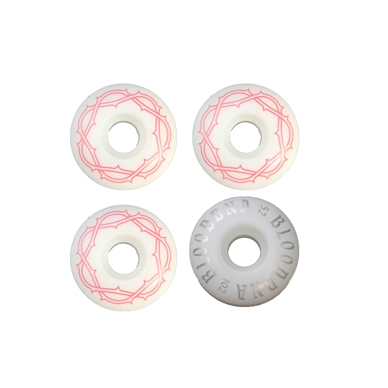 4 個スケートボードホイールベアリング完全な PU スケートボード部品 52 ミリメートル * 30 ミリメートルホイール 95A スケートボード乗馬用