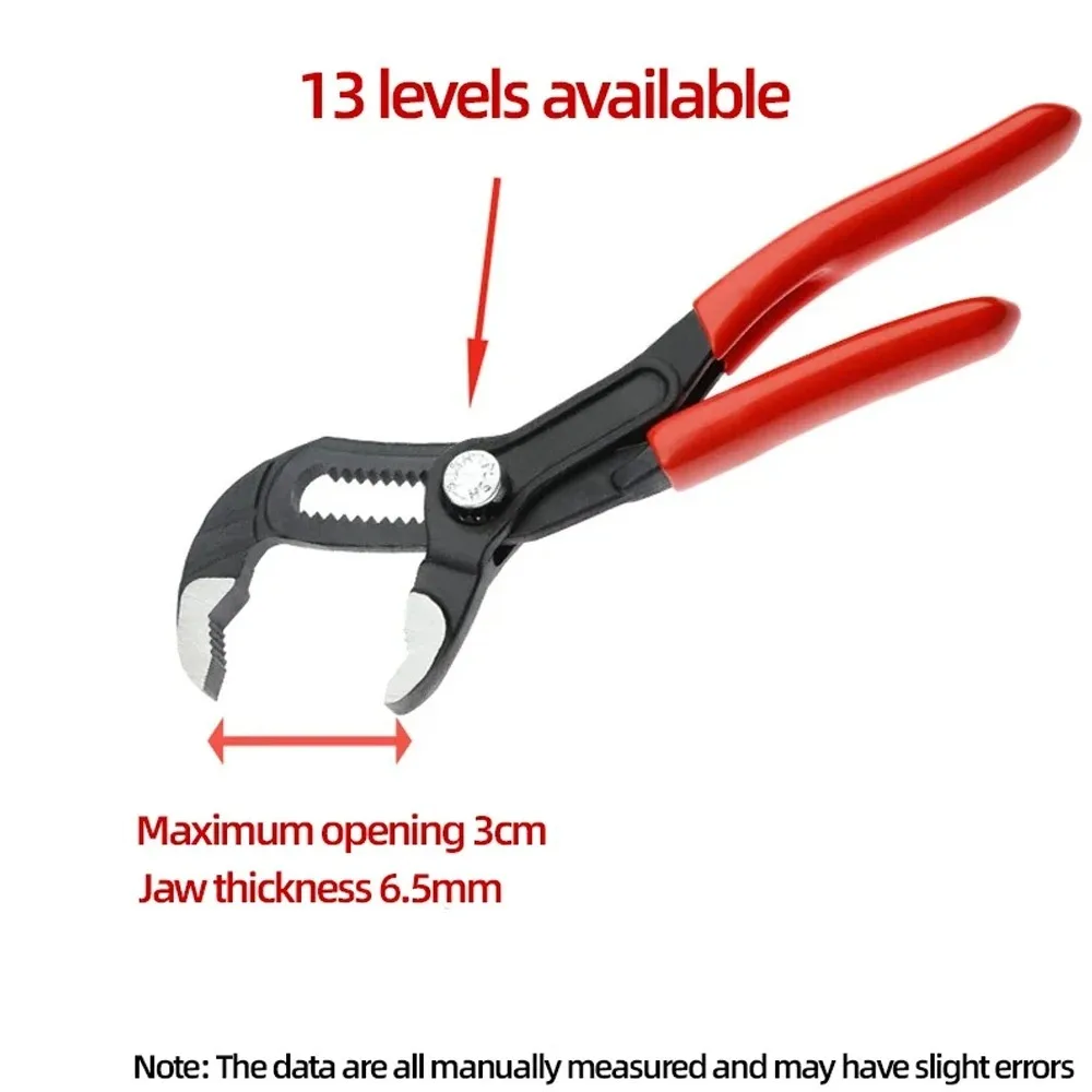 Pintudy 7/10/12inch Mini Adjustable Stenciled Crescent Wrench Small Pipe Pliers Shifting Spanner Pump Clamp Multi Functional