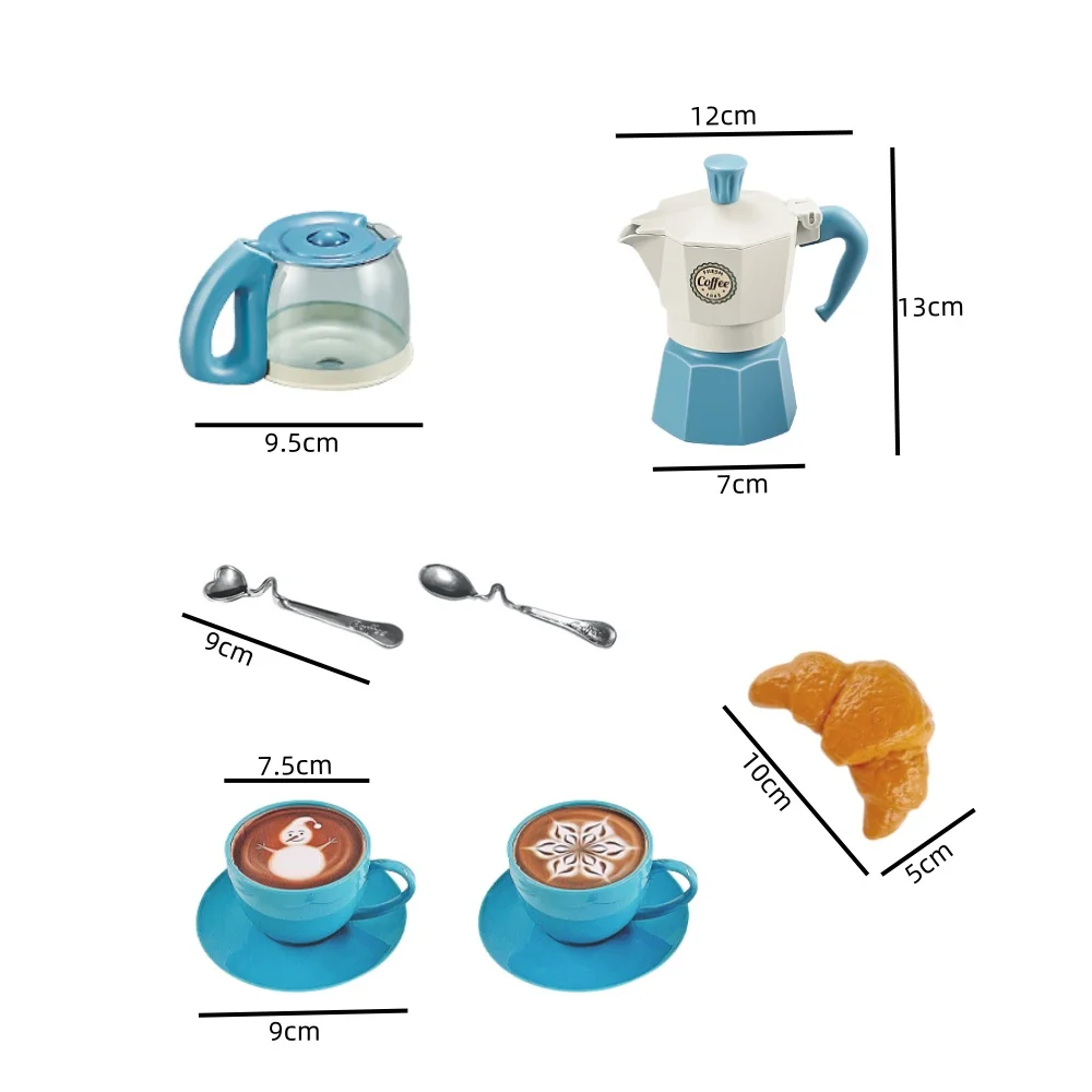 Kinder spielen Haus Spielzeug Simulation Kaffee Snack Set Mahlzeit italienisches Kaffee Spielzeug