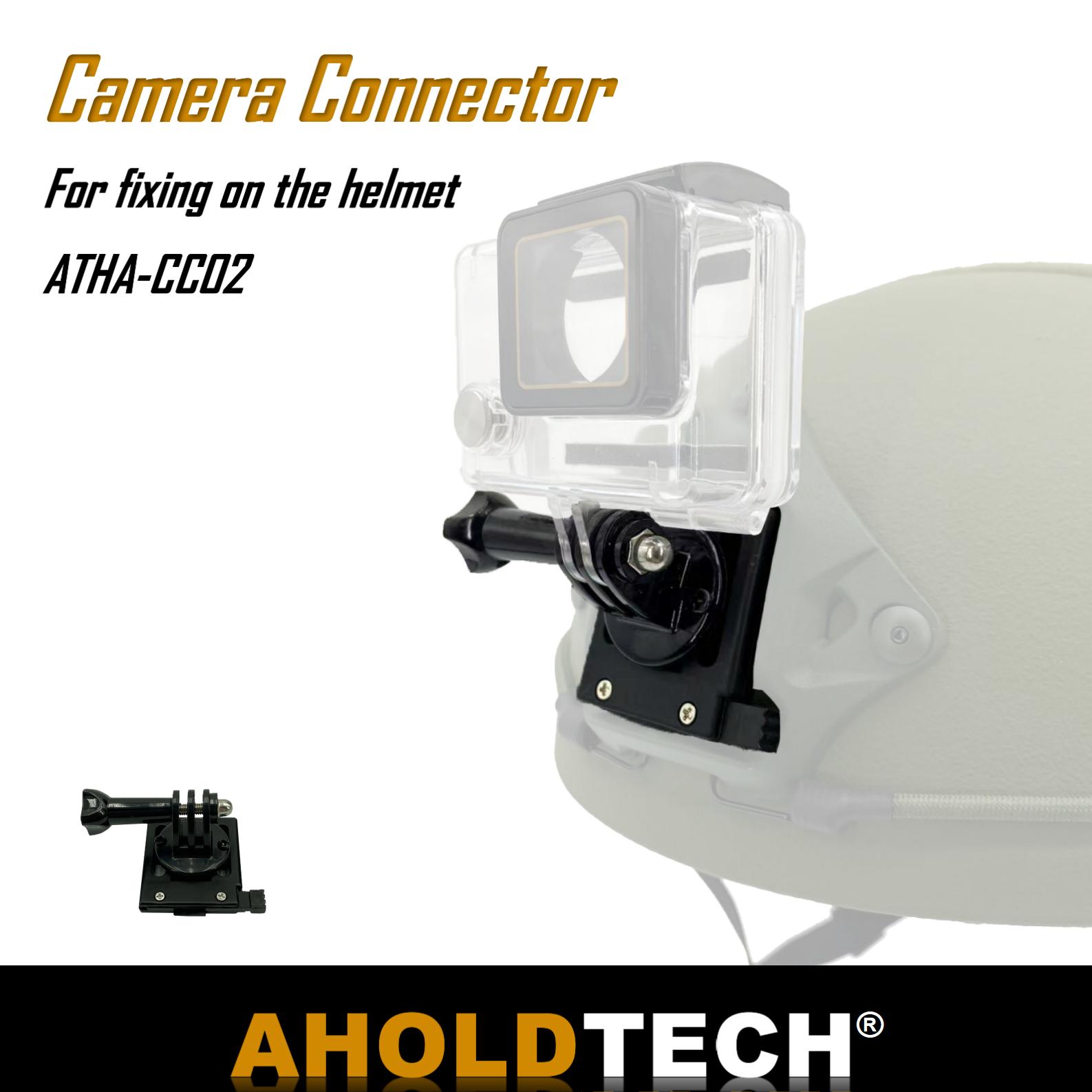 Aholdtech-accesorios tácticos para casco a prueba de balas, soporte para linterna, abrazadera de luz y conector de montaje NVG para cámaras Gopro Hero