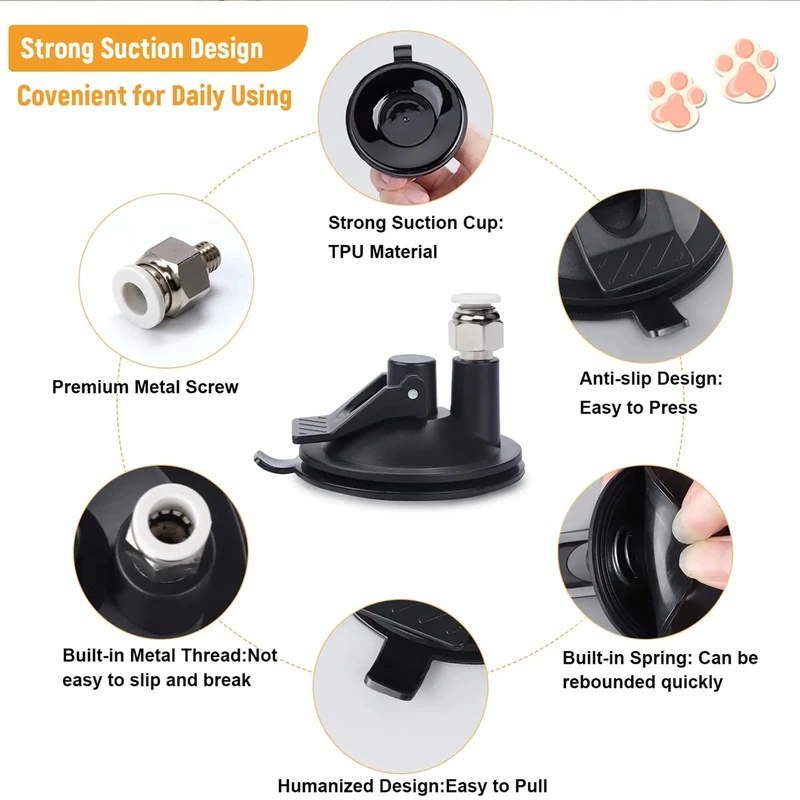 Kattenveerspeelgoed Teaser Feather Wand Interactief speelgoed Kattenspeelgoed met superzuignap Verwijderbaar 3PCS Feather Vervangingsspeelgoed