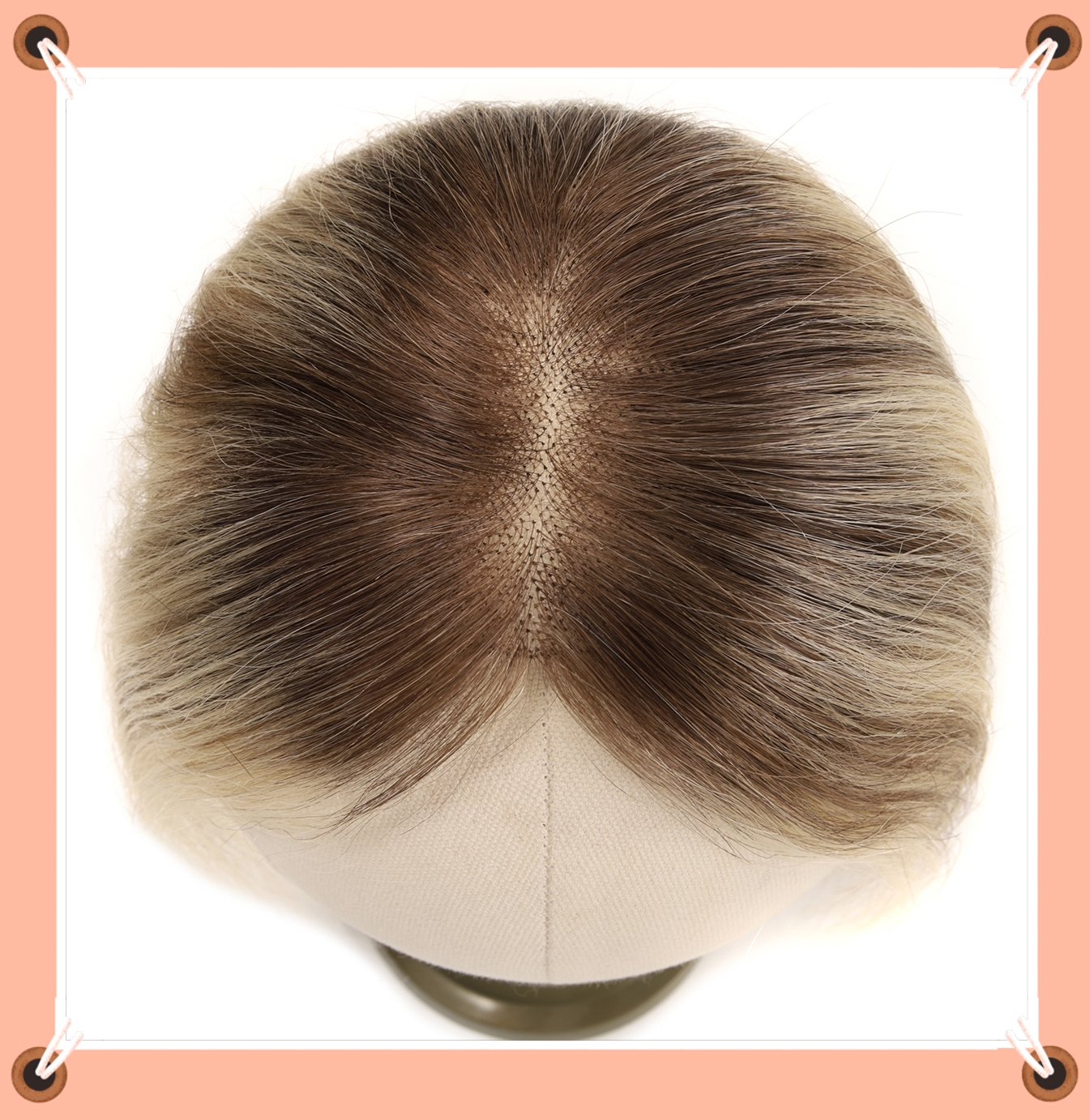 100% Remy cheveux humains naturel cheveux Topper postiches pour femmes Base en soie 3Clip dans les Toppers cheveux suisse dentelle cheveux Topper respirant