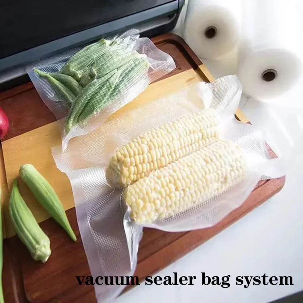 食品用真空バッグ1ロール、1500cm真空食品保存袋、BPAフリー、密封保存袋、食事の準備と真空調理
