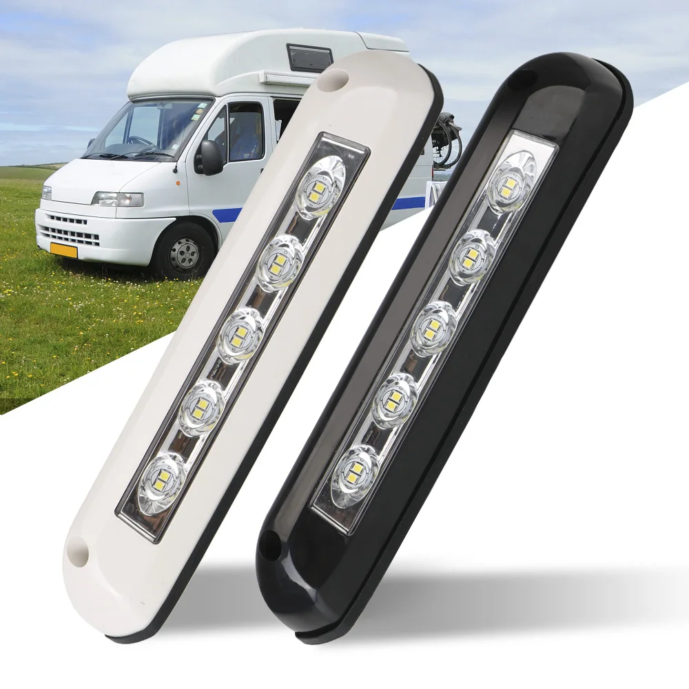 RV Van Trailer Lampa zewnętrzna 12V/24V Wodoodporna markiza LED Światło na ganku Wewnętrzne kinkiety do przyczep kempingowych