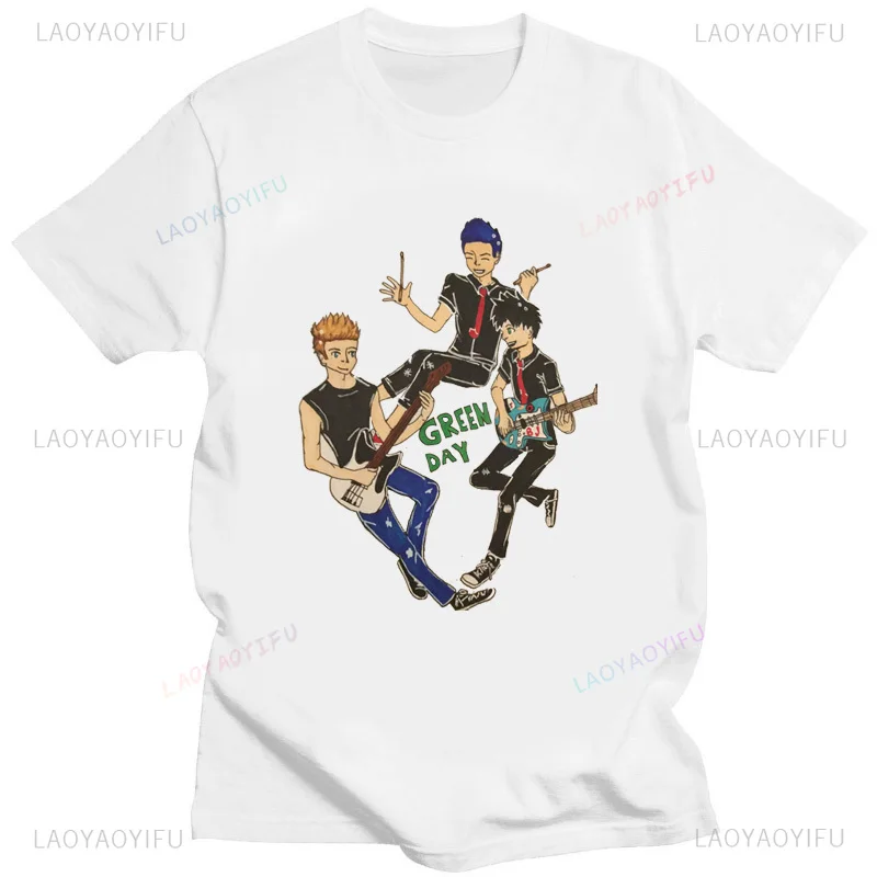 グリーンデイ 'アメリカンイディオットアルバムカバー' Tシャツ男性女性特大 Tシャツノベルティおかしいストリート夏快適な Tシャツ